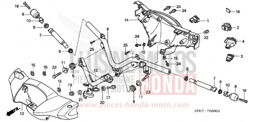 HANDLE PIPE/HANDLE COVER/SWITCH (1) ANF125T5 de 2005